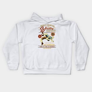 Retro Wrestling Kids Hoodie